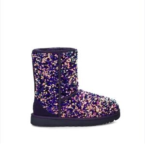UGG Purple Sequin Ankle Boots